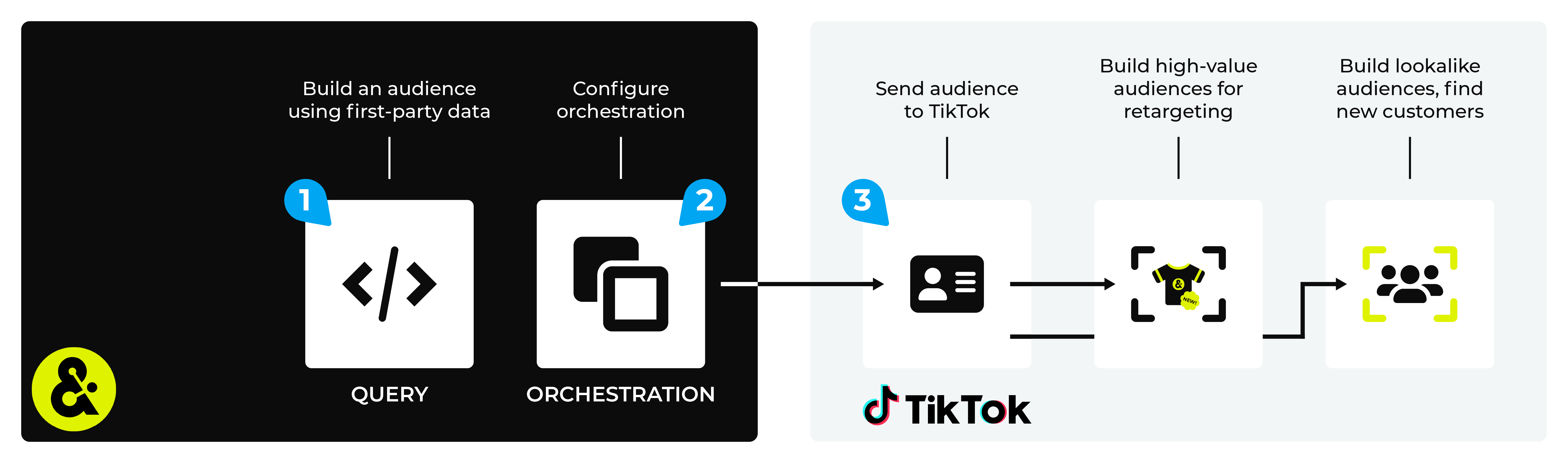 Send first-party audience data from Amperity to TikTok Ads.