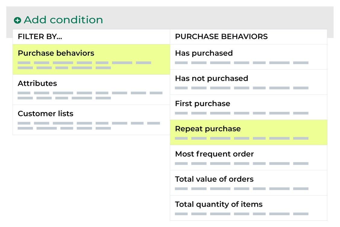 Select attributes.