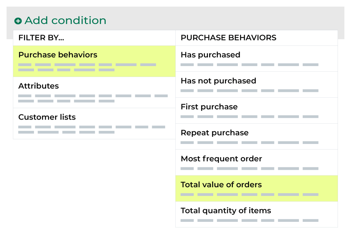 Select attributes.