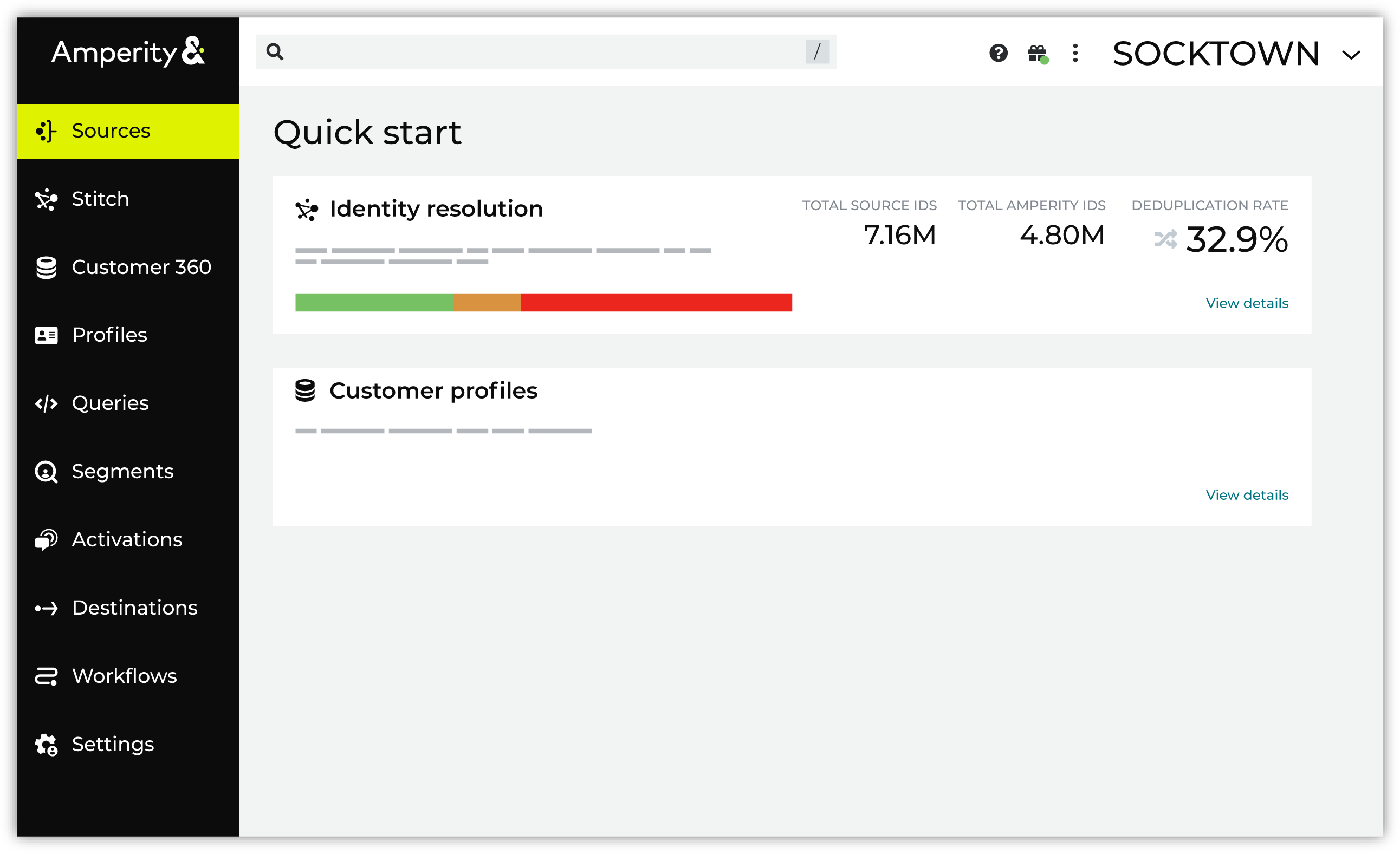 Guided setup: identity resolution.