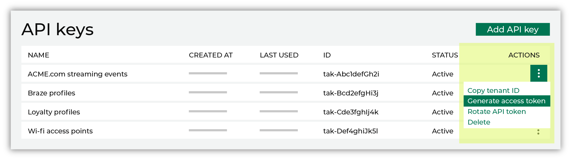 Generate an access token.