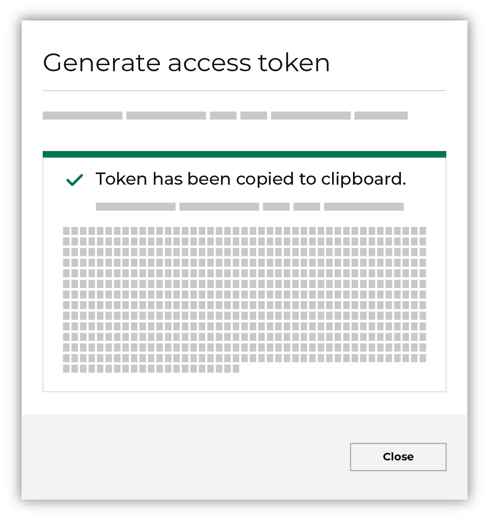 Generate an access token.