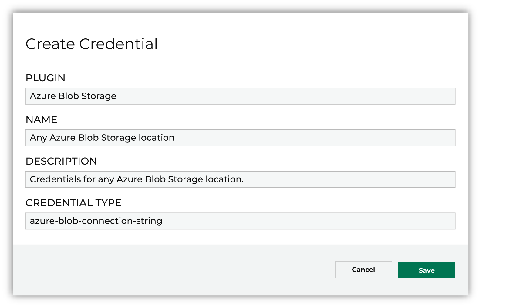 Name, description, choose plugin.