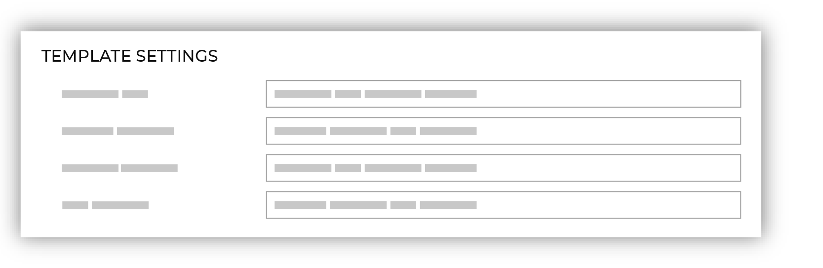 Verify settings for the data template.