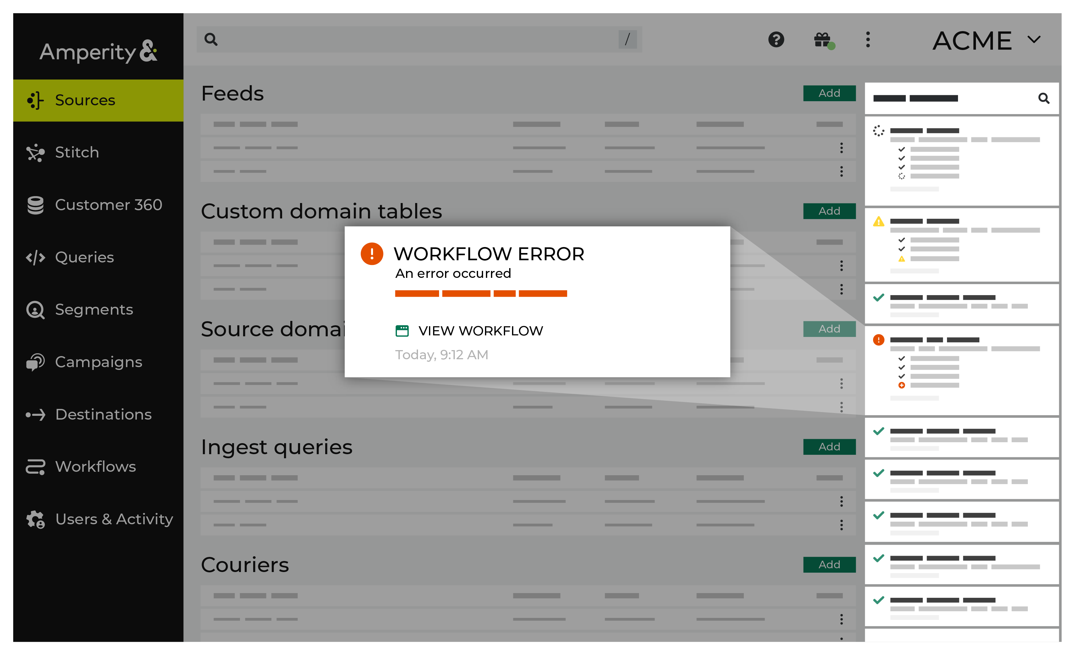 Review a notifications error.