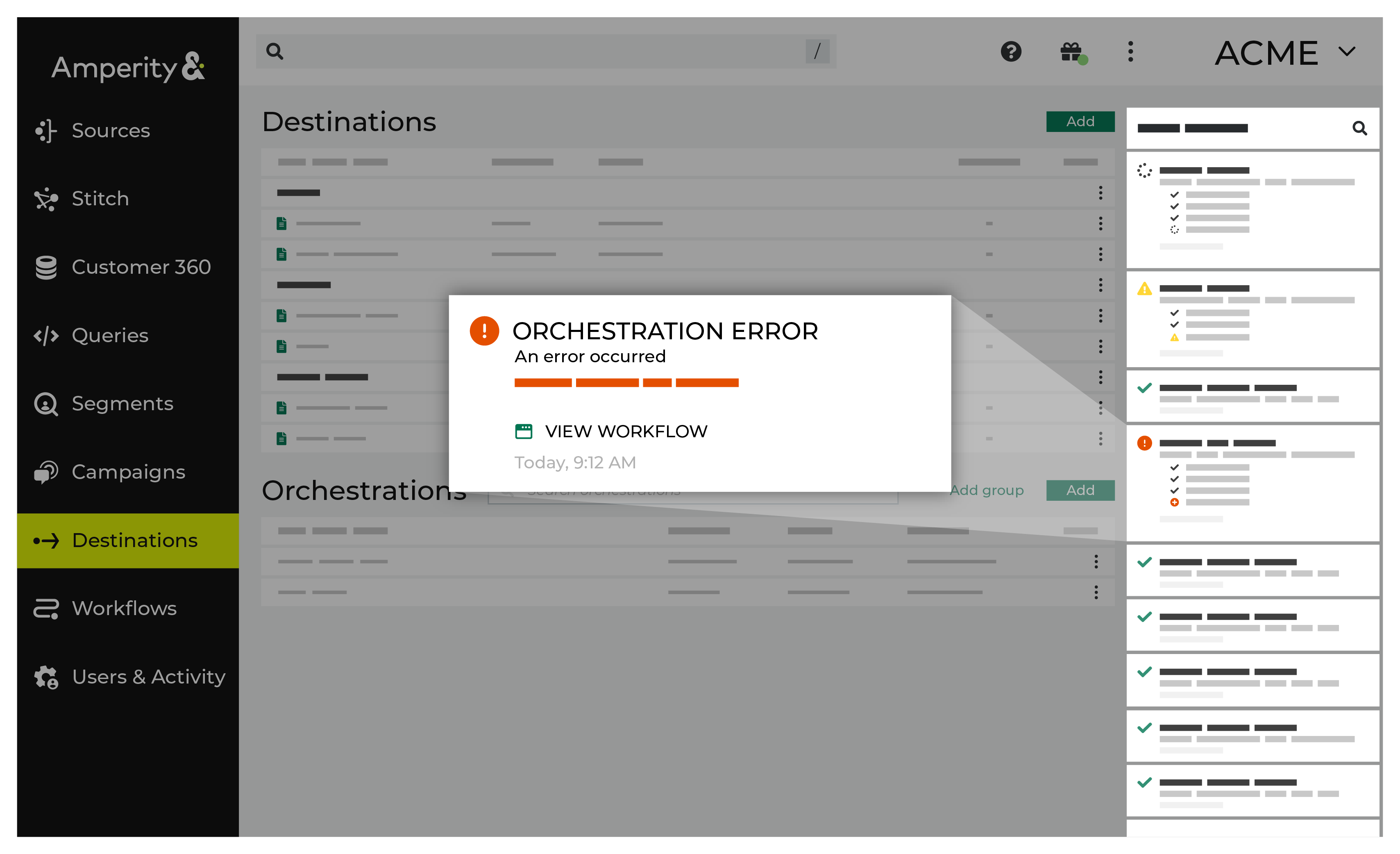 Review a notifications error.