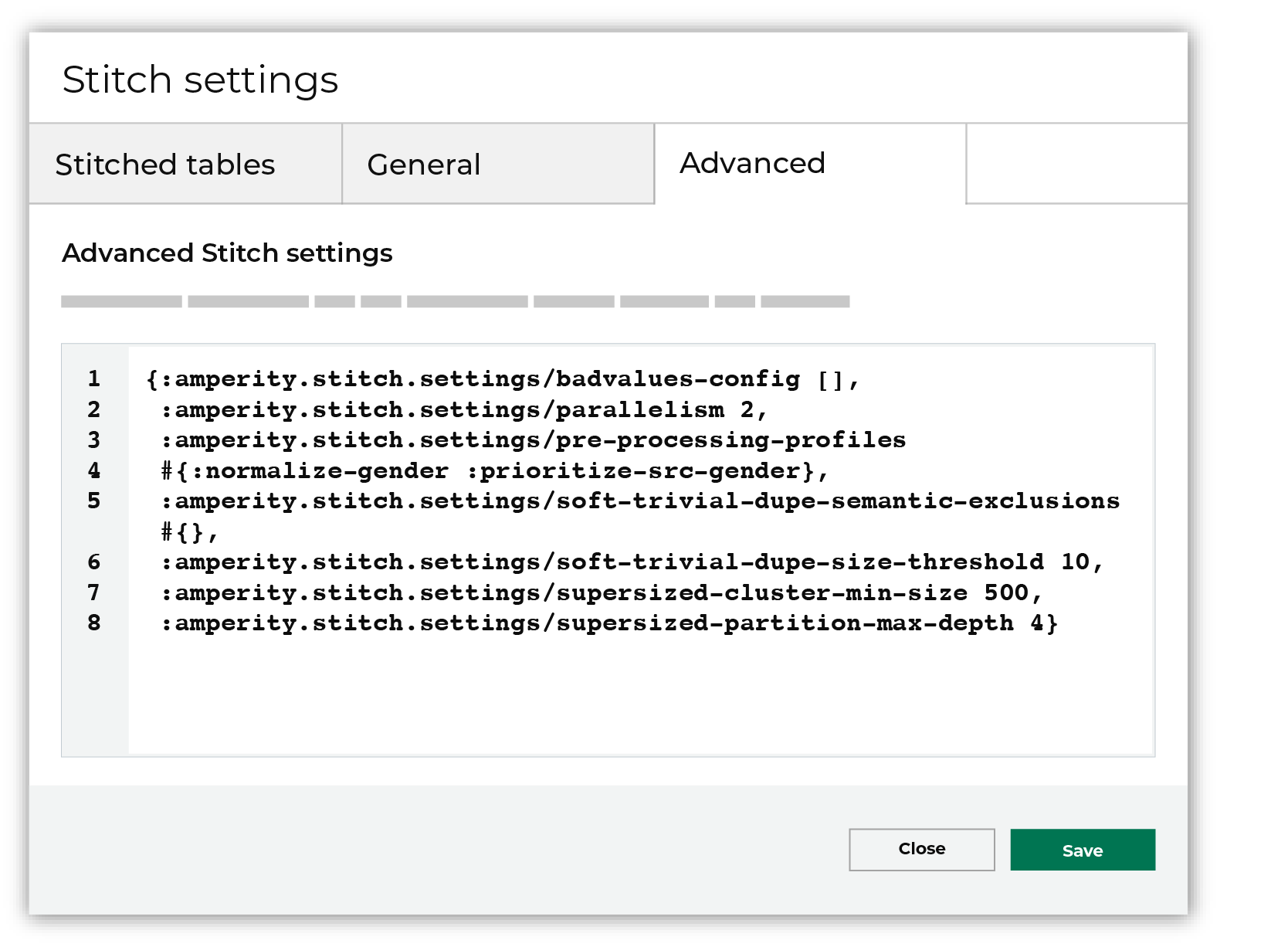 Use the Rules tab to configure deterministic identity resolution.