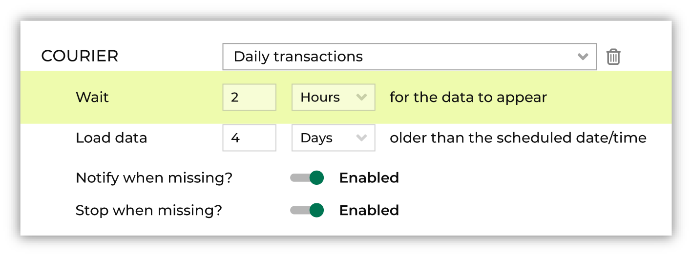 Enable runtime alerts for courier groups.