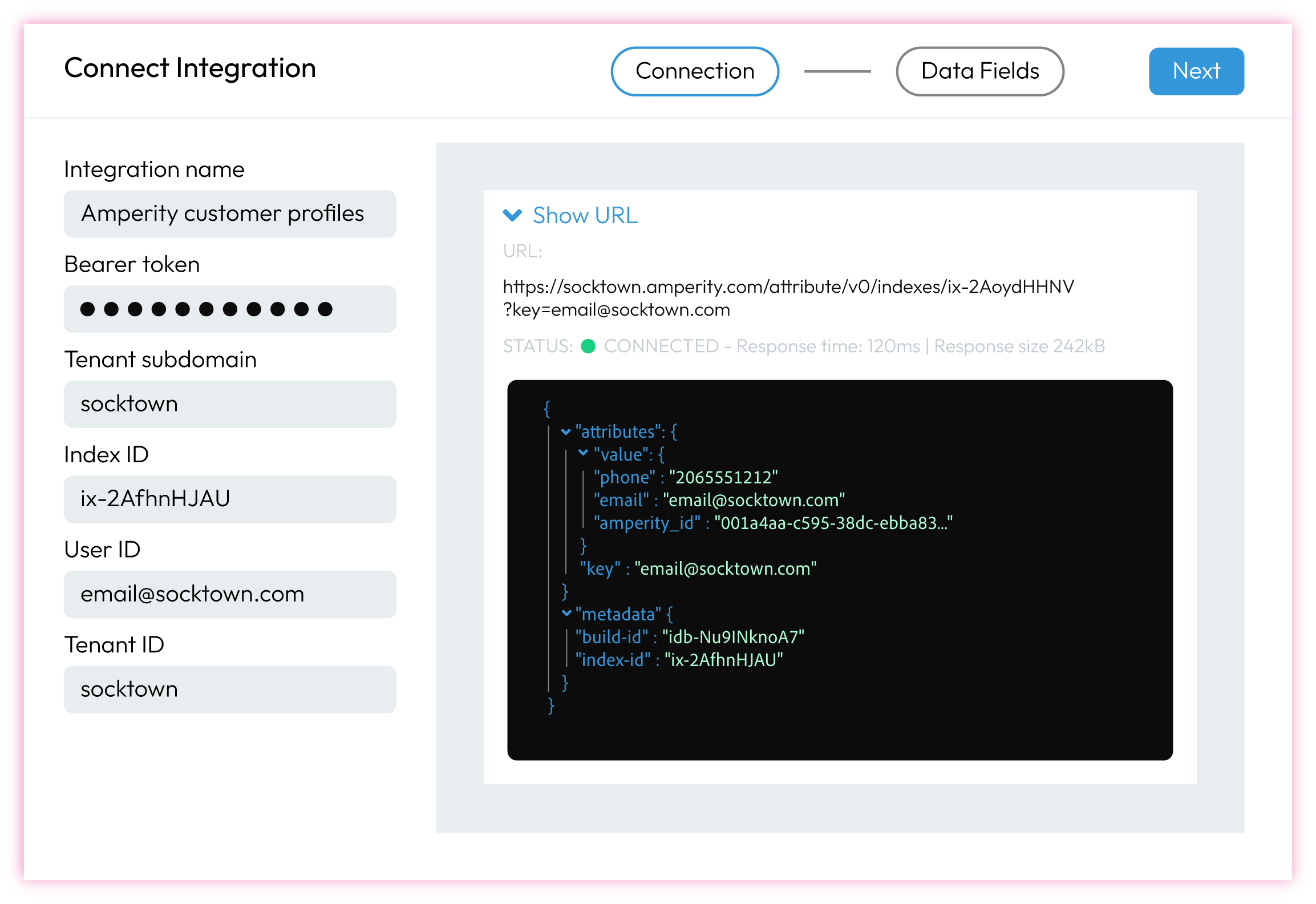 Configure Moveable Ink to connect to an Amperity Profile API endpoint.