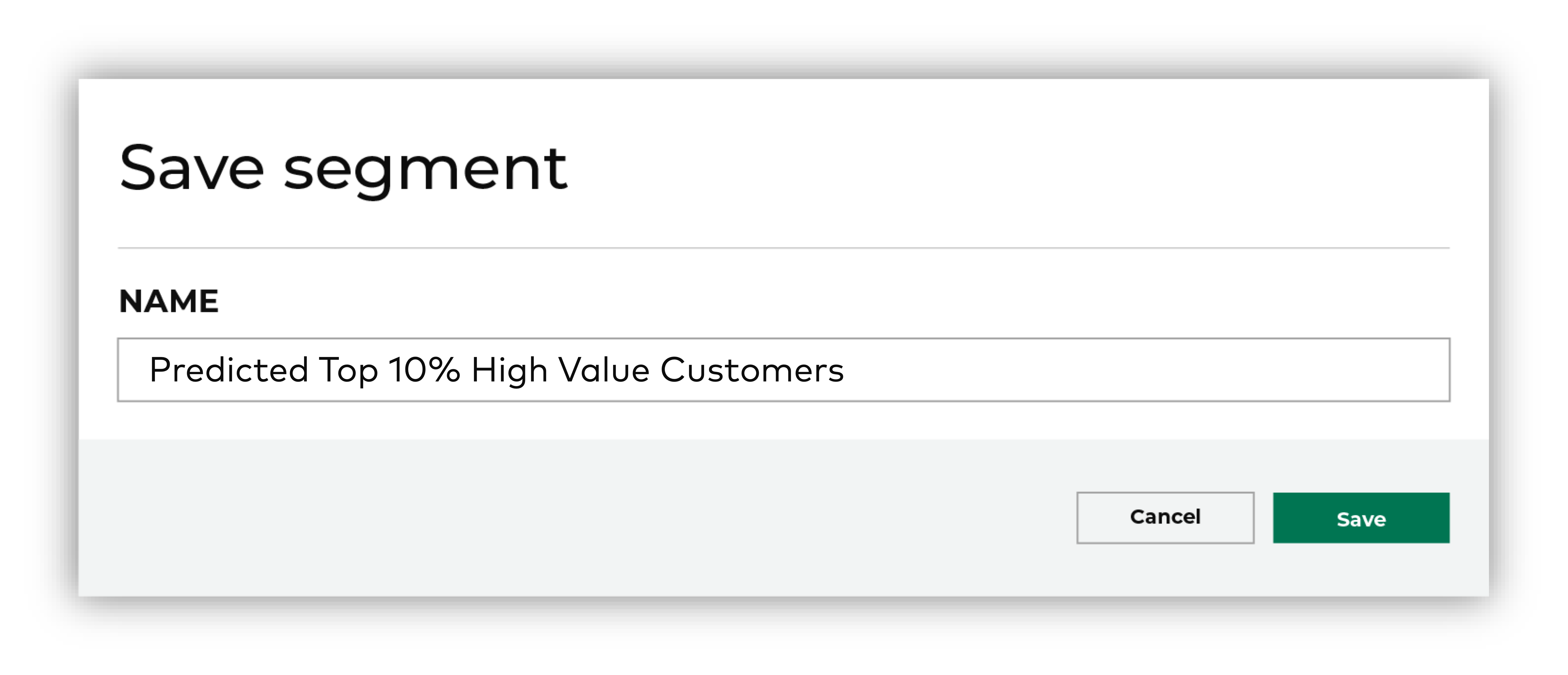 Give your segment a name.