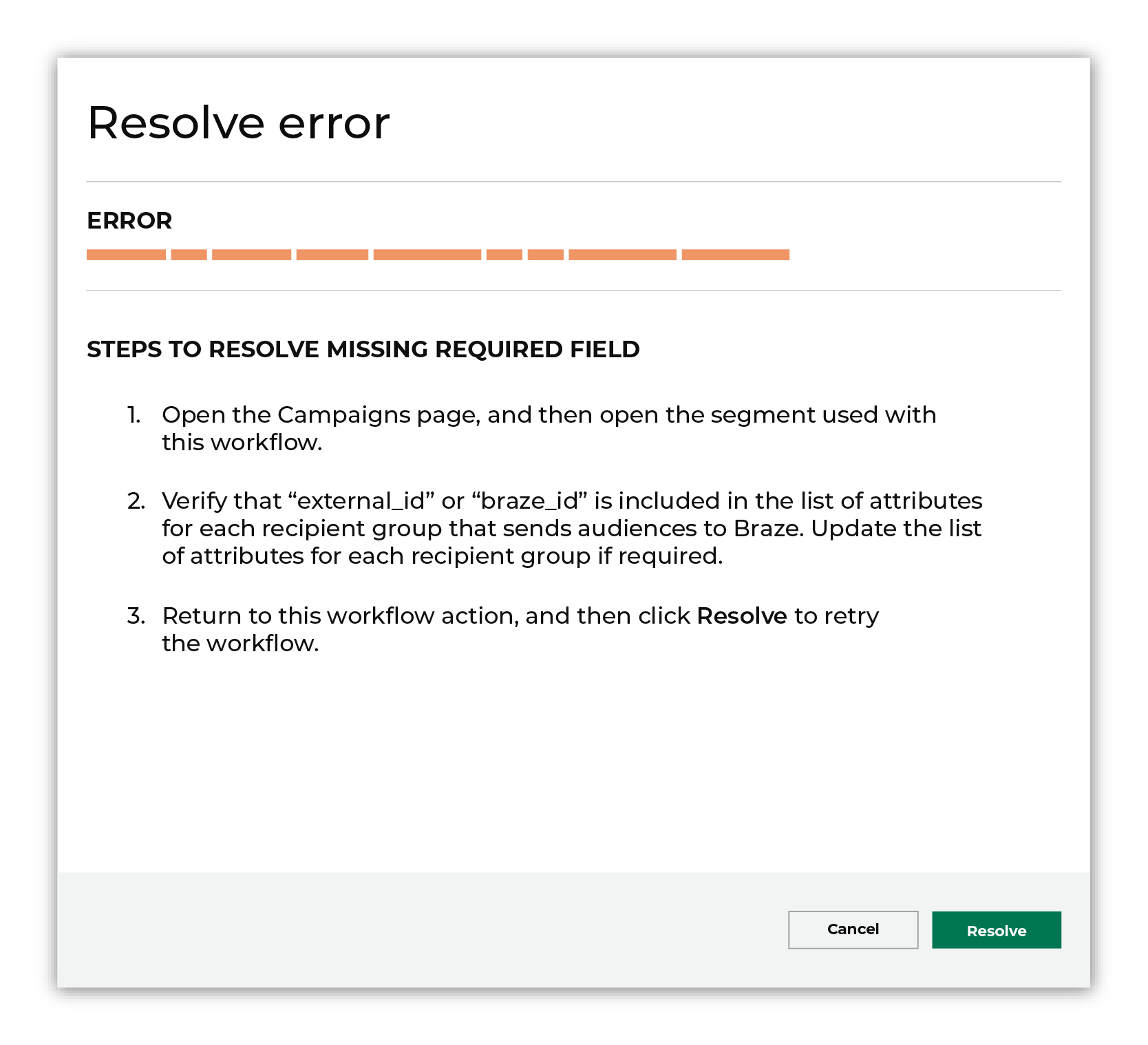 Choose a workflow action from the list of actions.