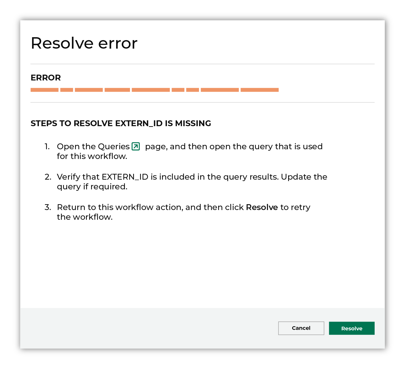 Choose a workflow action from the list of actions.