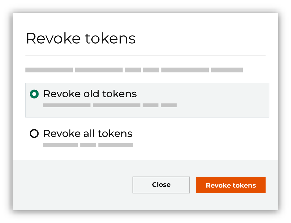 Revoke an access token.