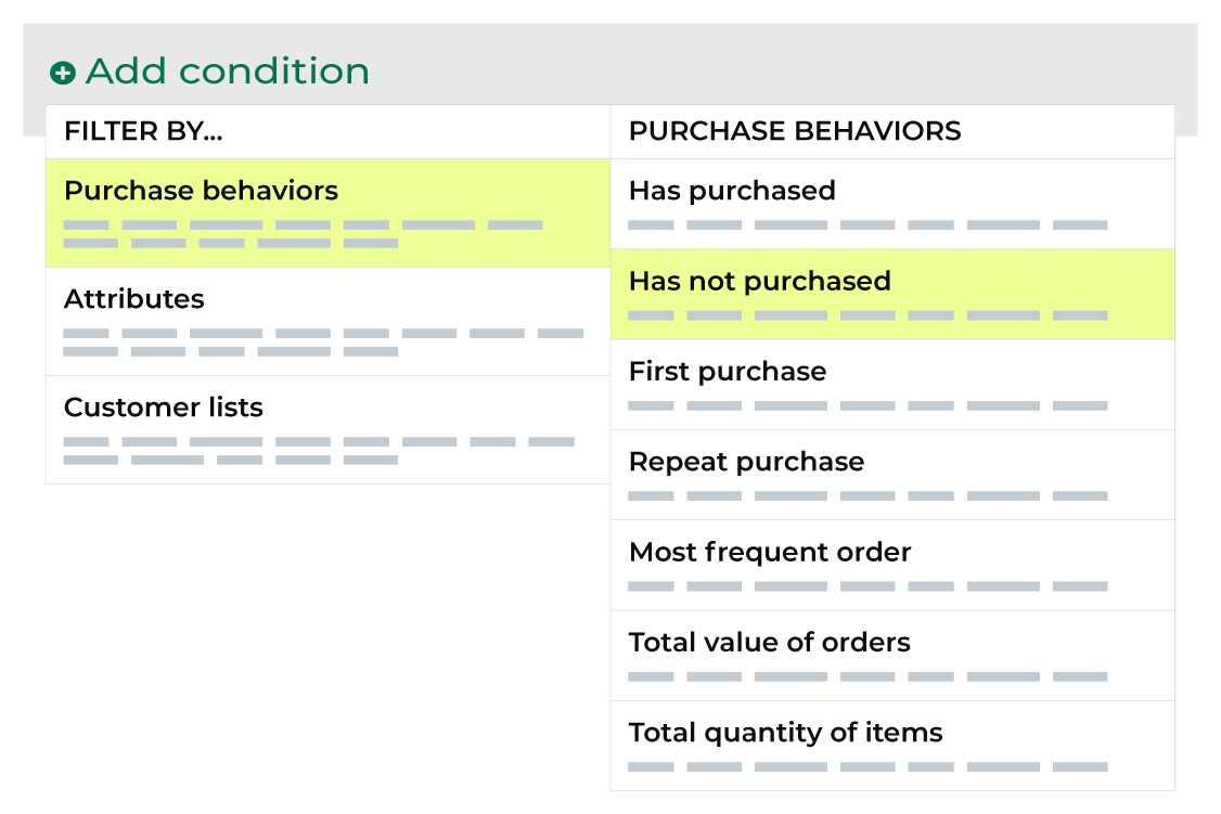 Select attributes.