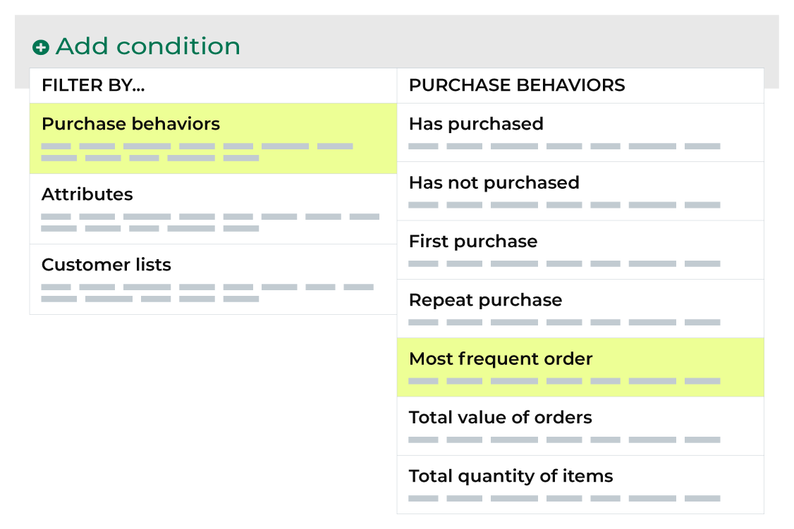 Select attributes.