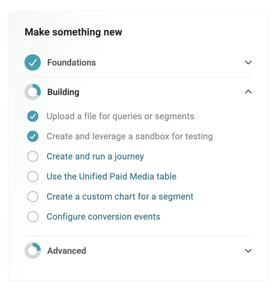 Home widget tracking Amperity feature use