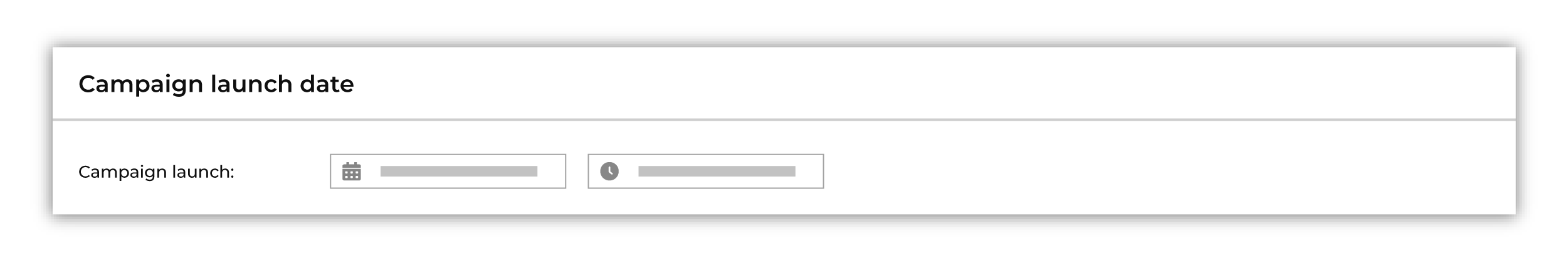 Configure the schedule and timing for your campaign.