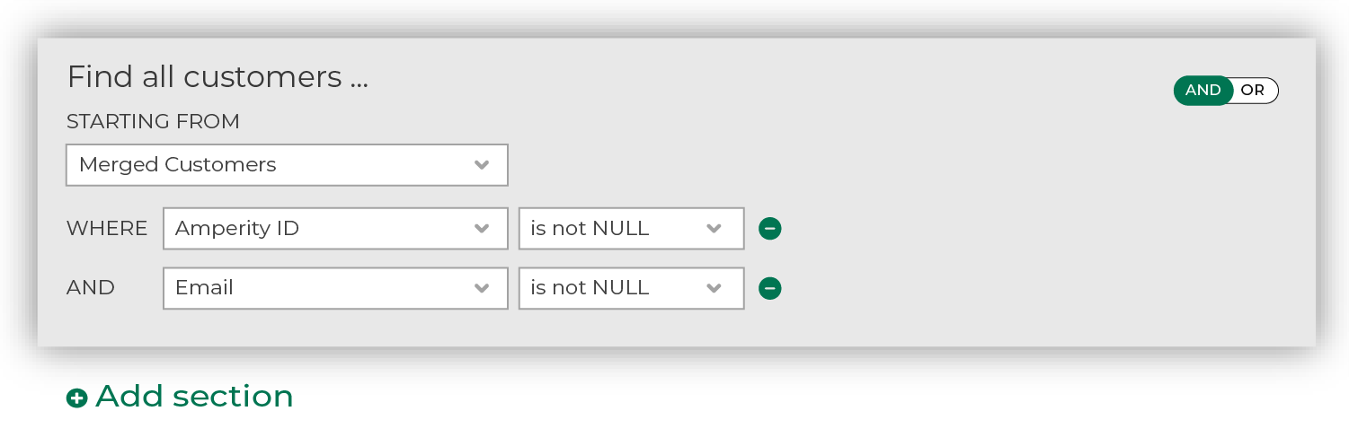 Start building your query.