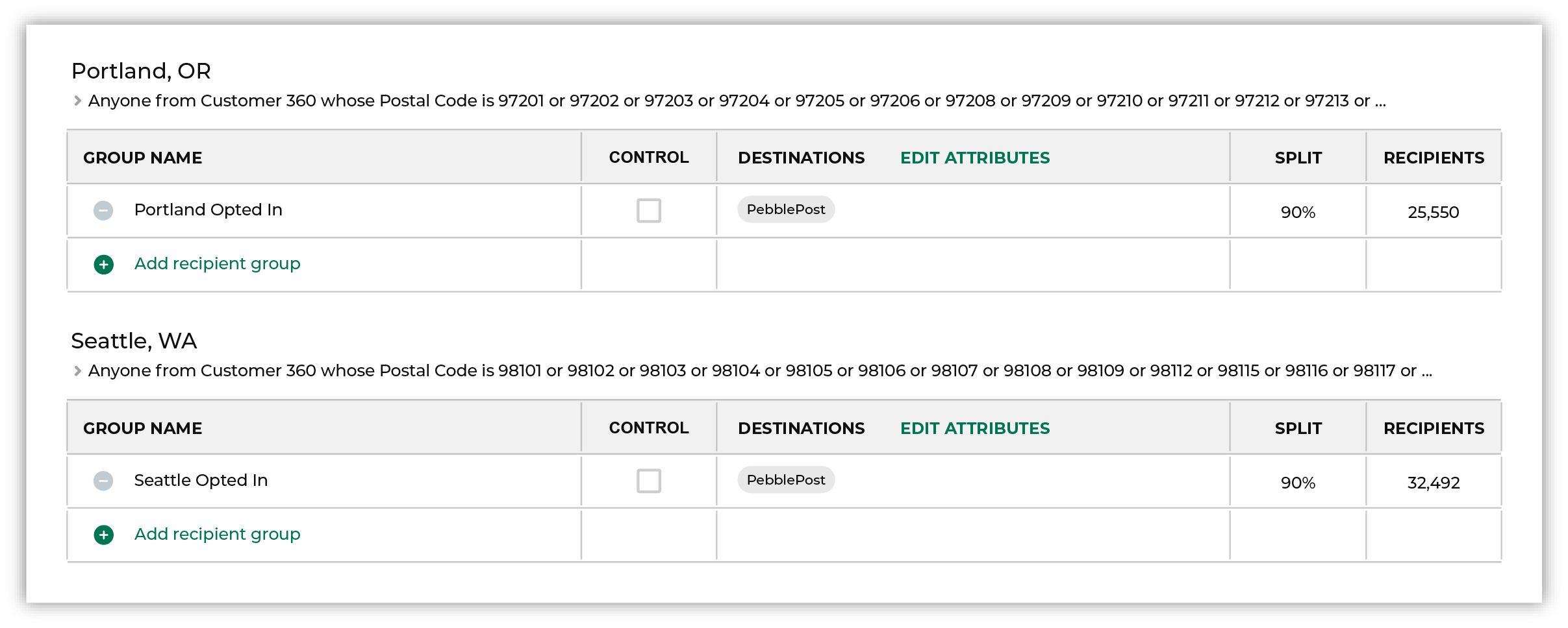 Find customers to use with your store invite campaign.