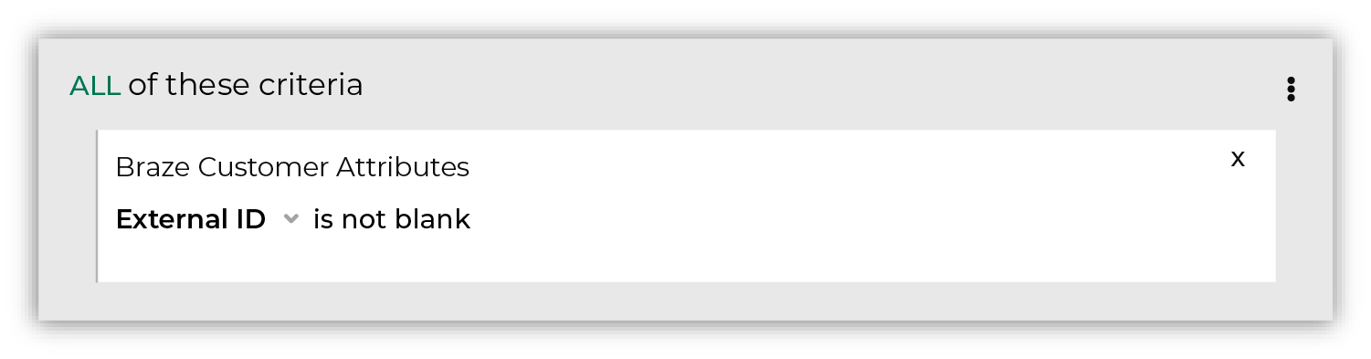 Find customers that have a Braze external ID.