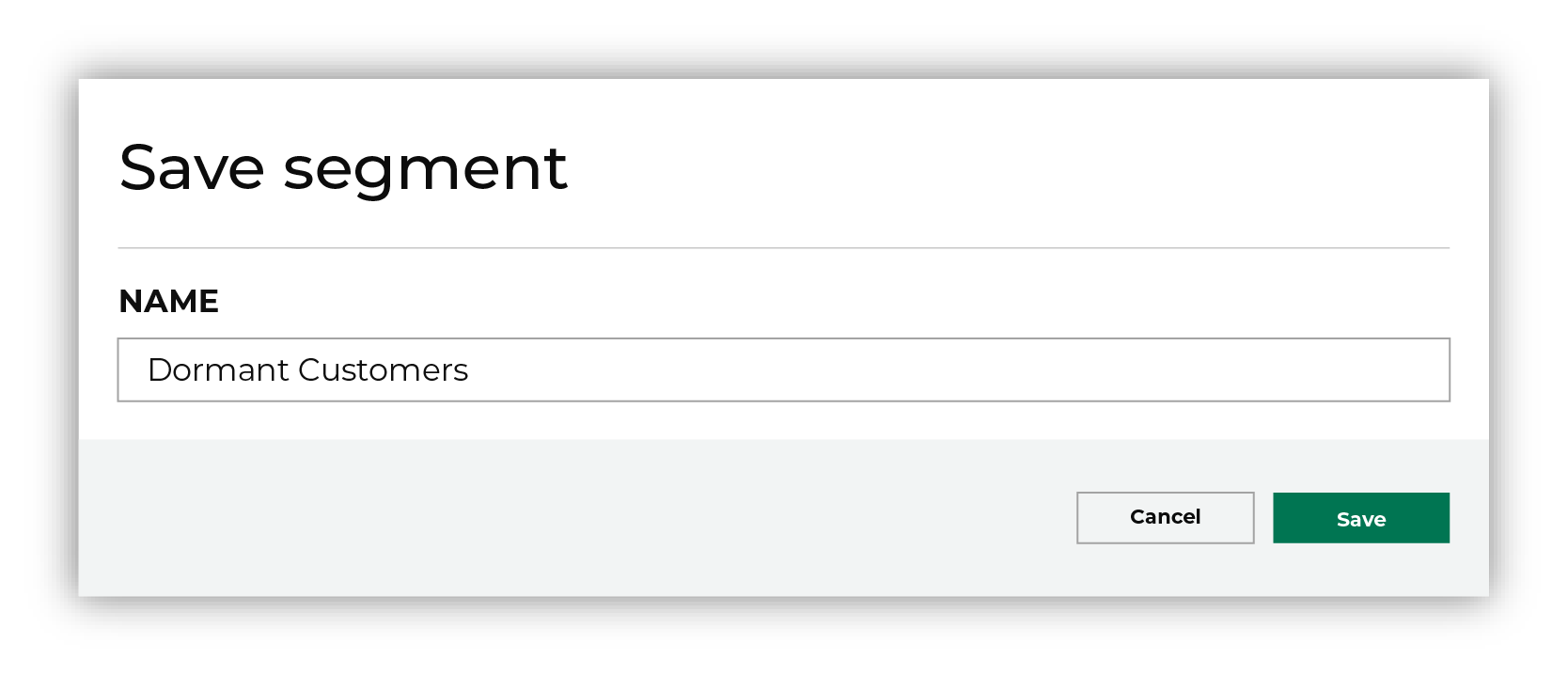 Give your segment a name.