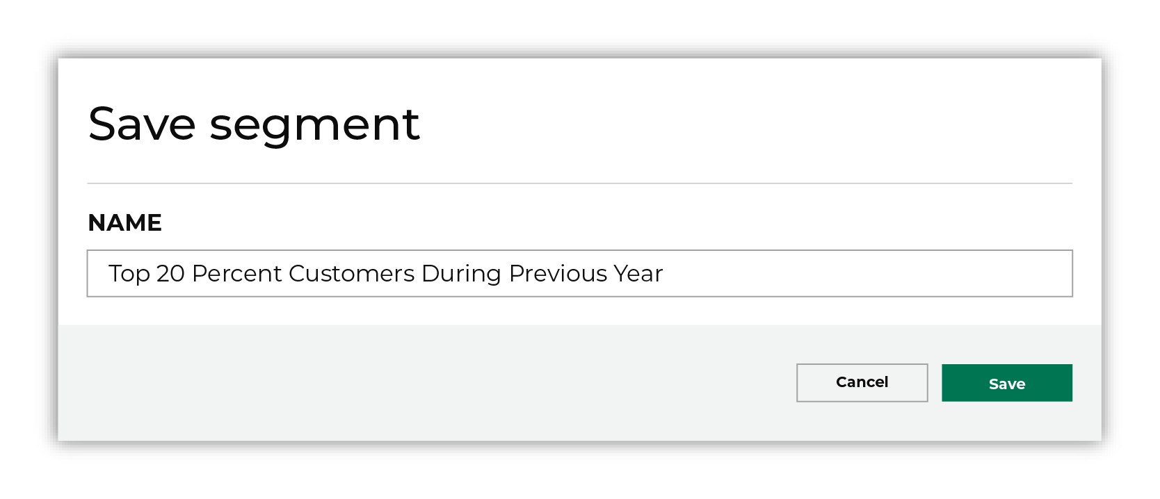 Give your segment a name.